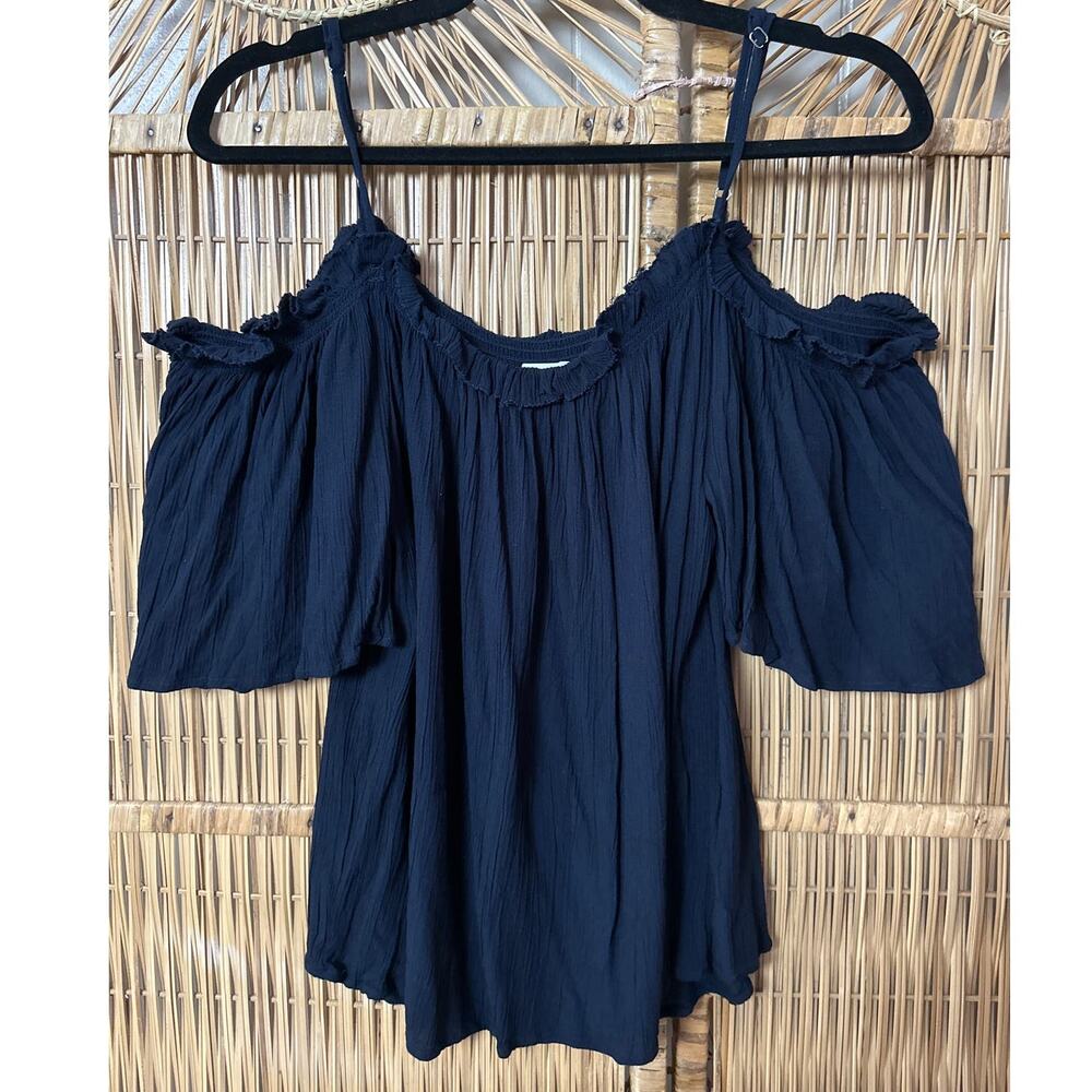 Seed Heritage Top Womens 10 Cold Shoulder‎ Blouse